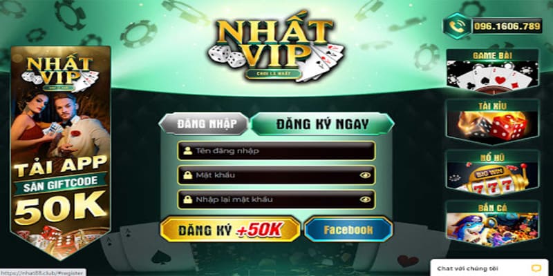 Dang nhap Nhatvip cuc ky don gian